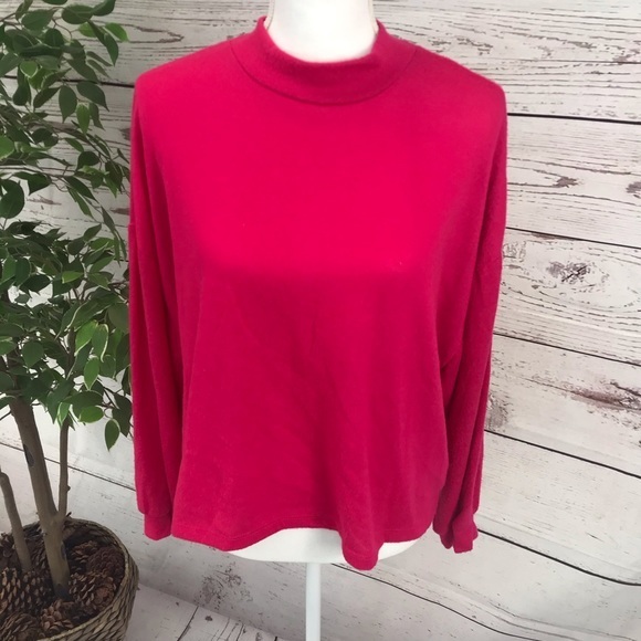 💋ALL IN FAVOR BRIGHT ROSE SHIRT NWT - Picture 4 of 10